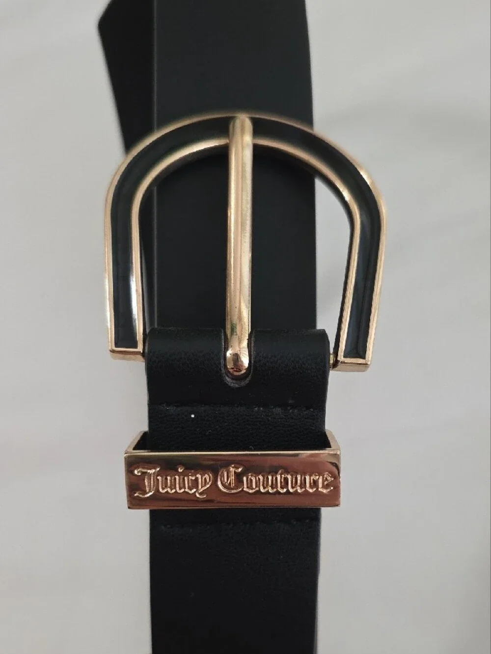 Women’s Black Belt with Gold Accent Buckle